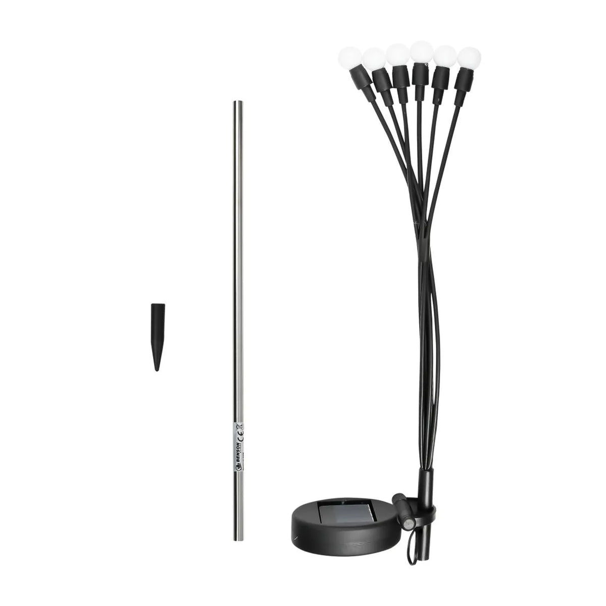 Benson Garden Tuinlamp solar 6 bol flex