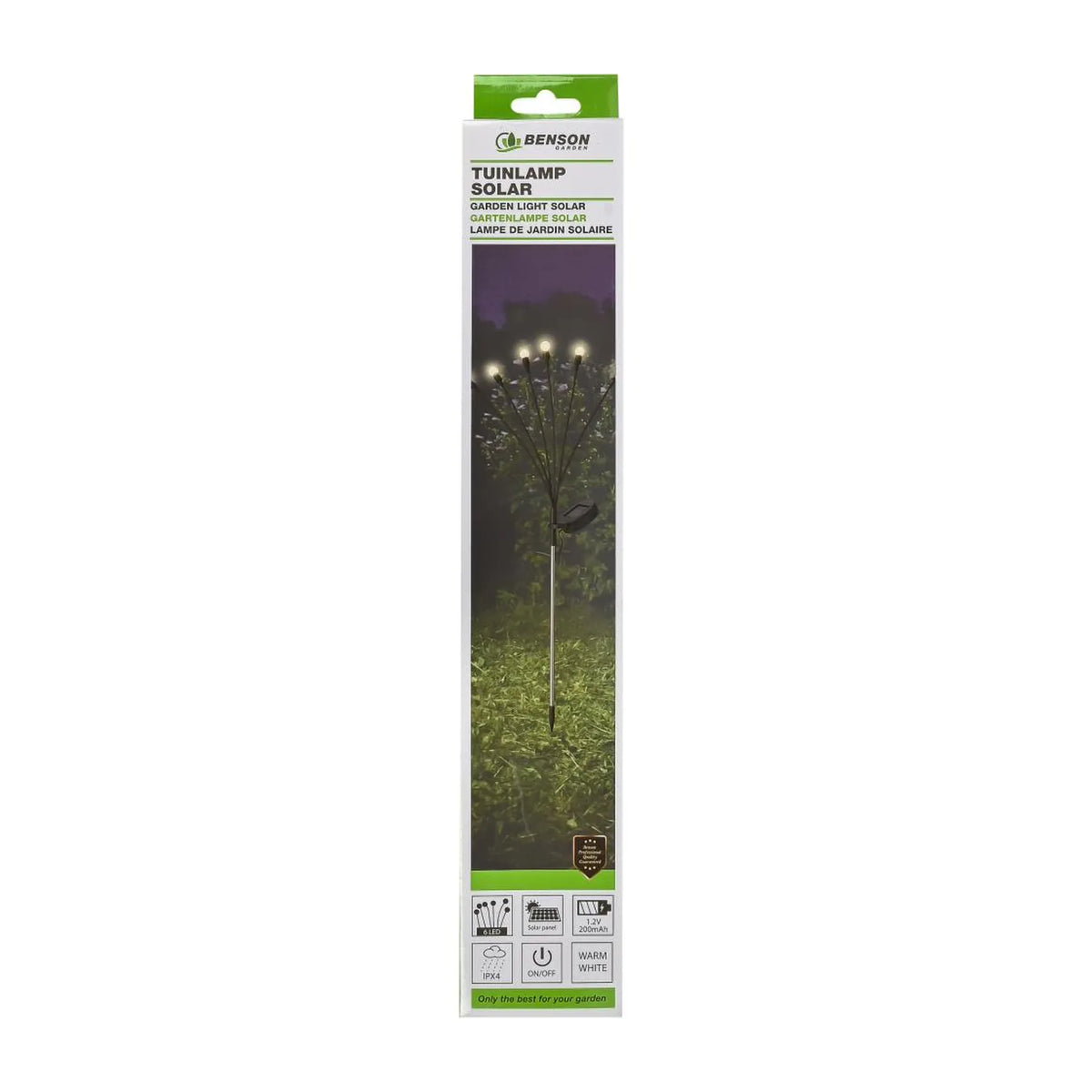 Benson Garden Tuinlamp solar 6 bol flex