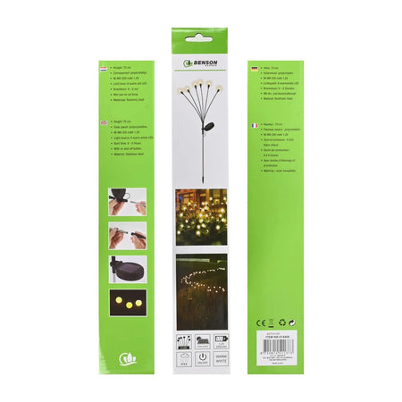 Benson Garden Tuinlamp solar 6 bol flex