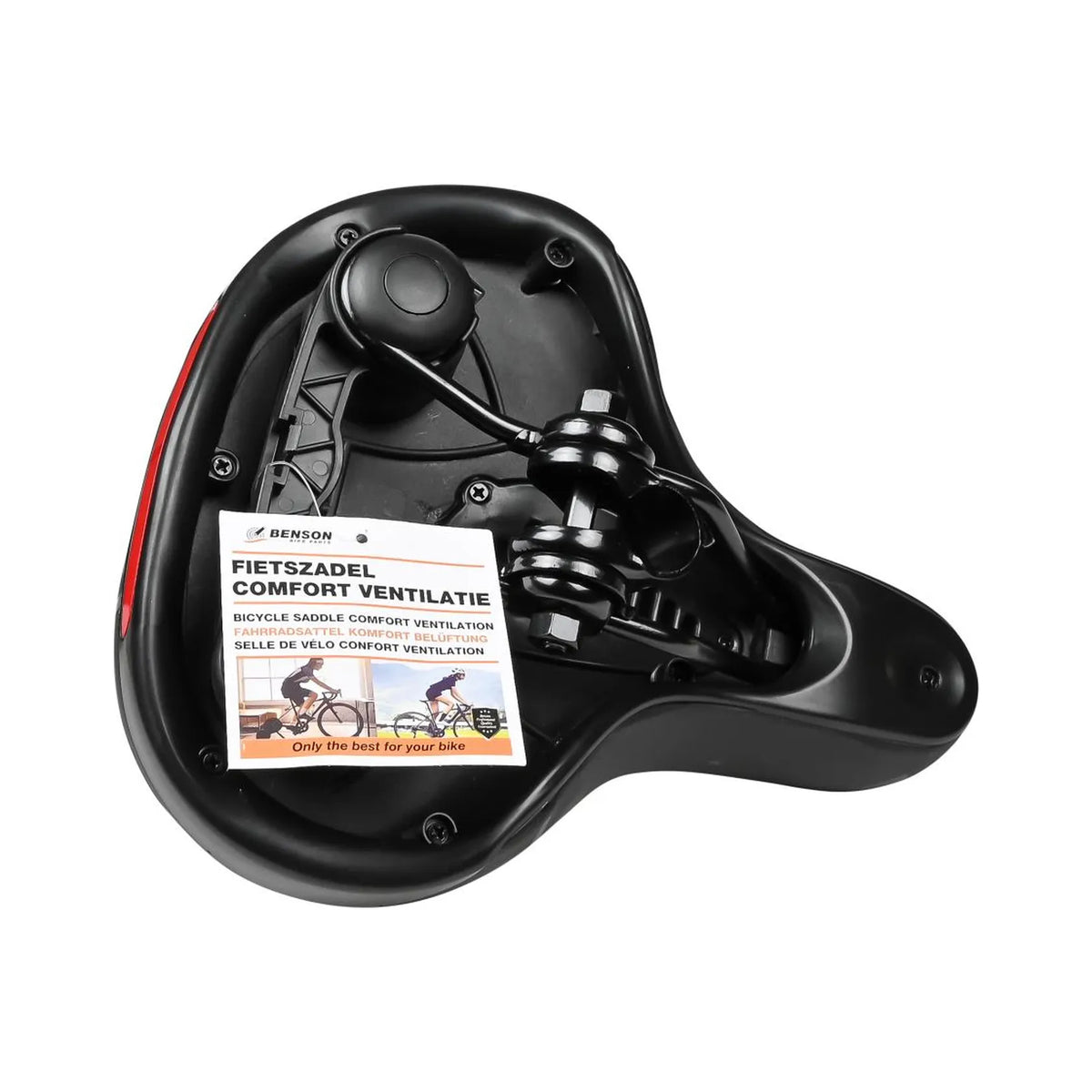 Benson Bike Parts Fietszadel comfort breed ventilatie