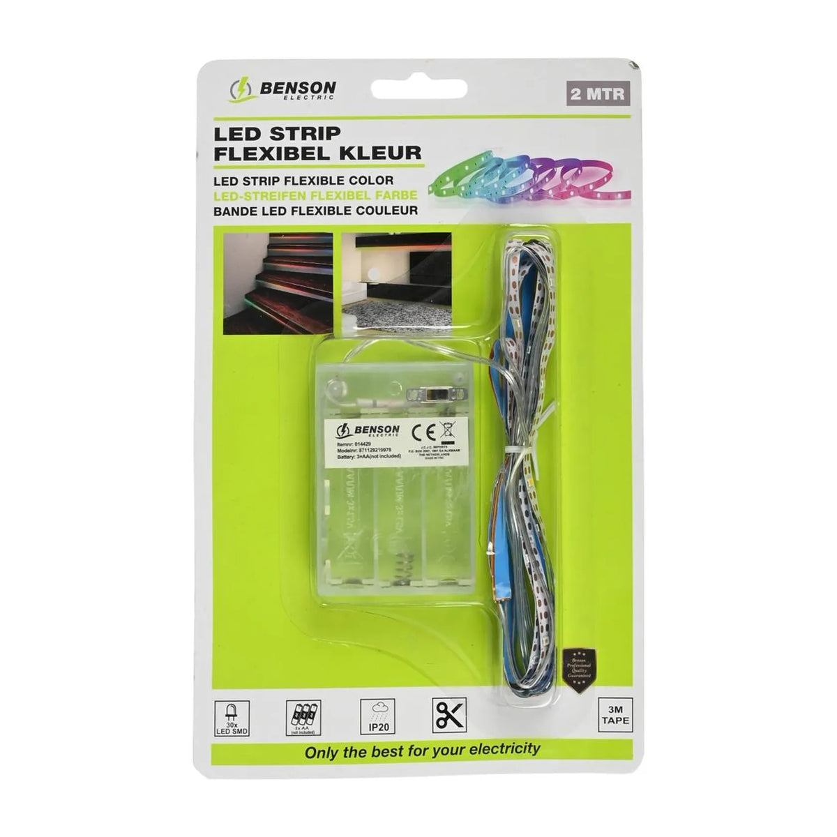 Benson Electric LED strip flexibel kleur 2 mtr