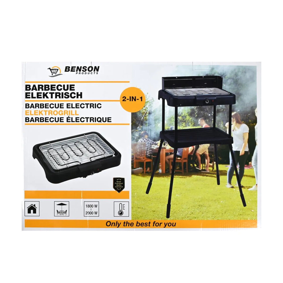 Benson BBQ BBQ elektrisch 2 in 1