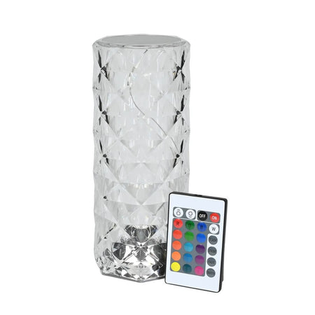 Benson Electric LED Tafellamp oplaadbaar kristal + afstandbediening