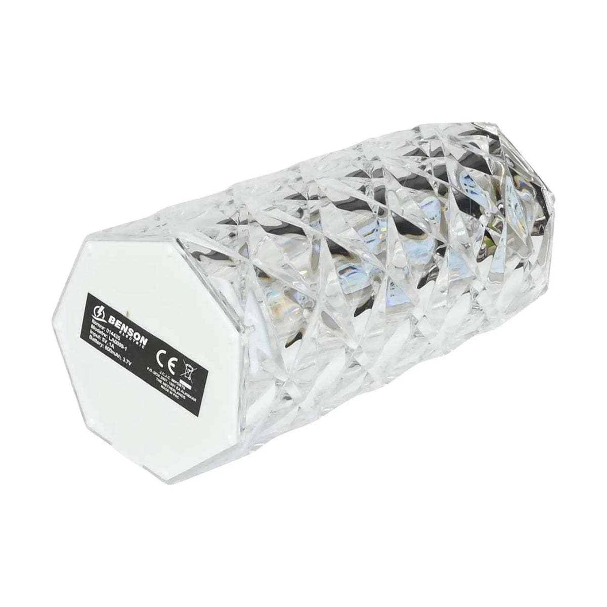 Benson Electric LED Tafellamp oplaadbaar kristal