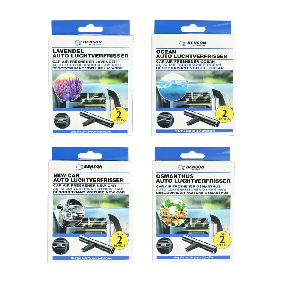Benson Automotive Auto luchtverfrisser aluminium mix display