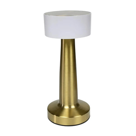Benson Electric LED tafellamp oplaadbaar dimbaar touch goud display