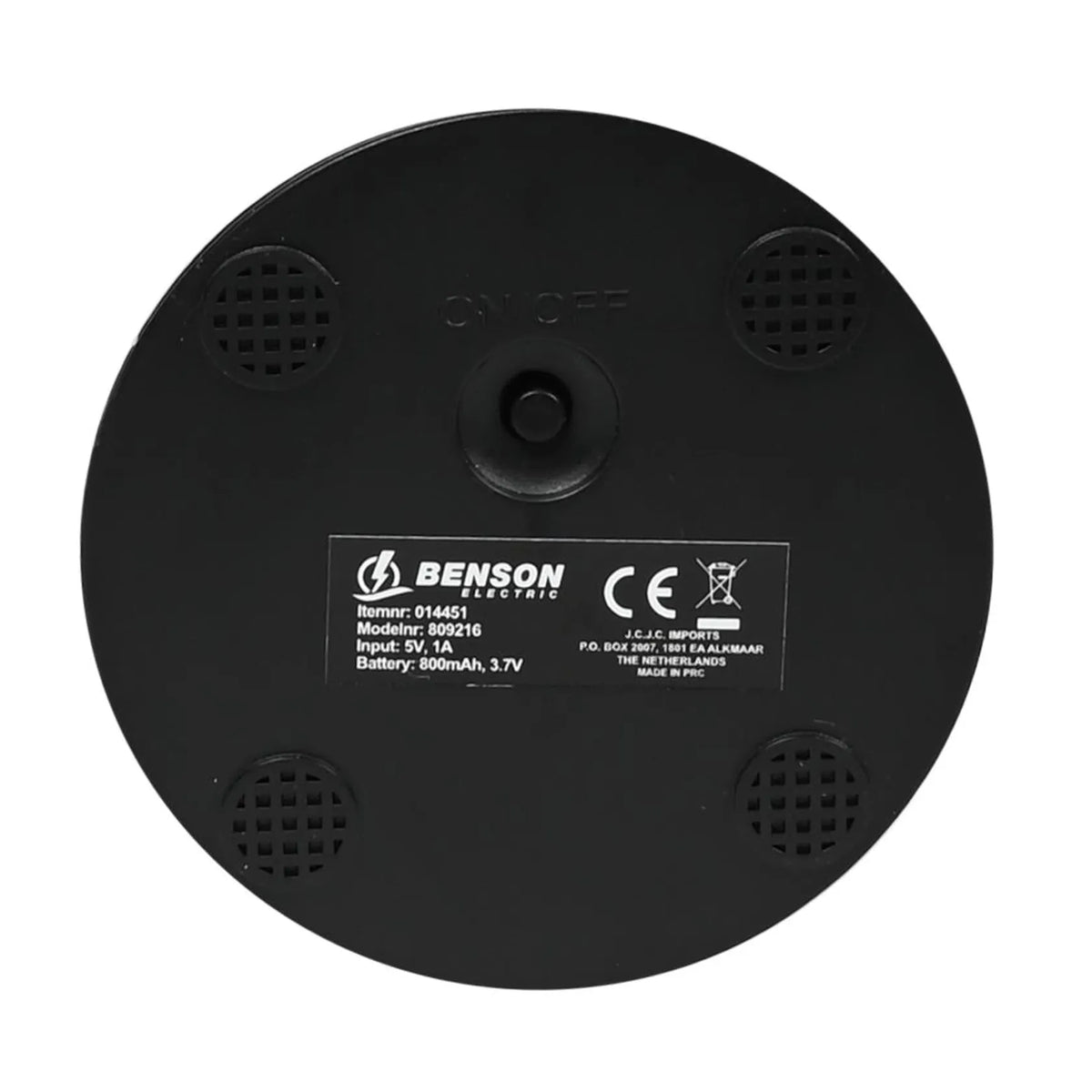 Benson Electric LED tafellamp oplaadbaar dimbaar touch goud display