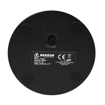 Benson Electric LED tafellamp oplaadbaar dimbaar touch goud display