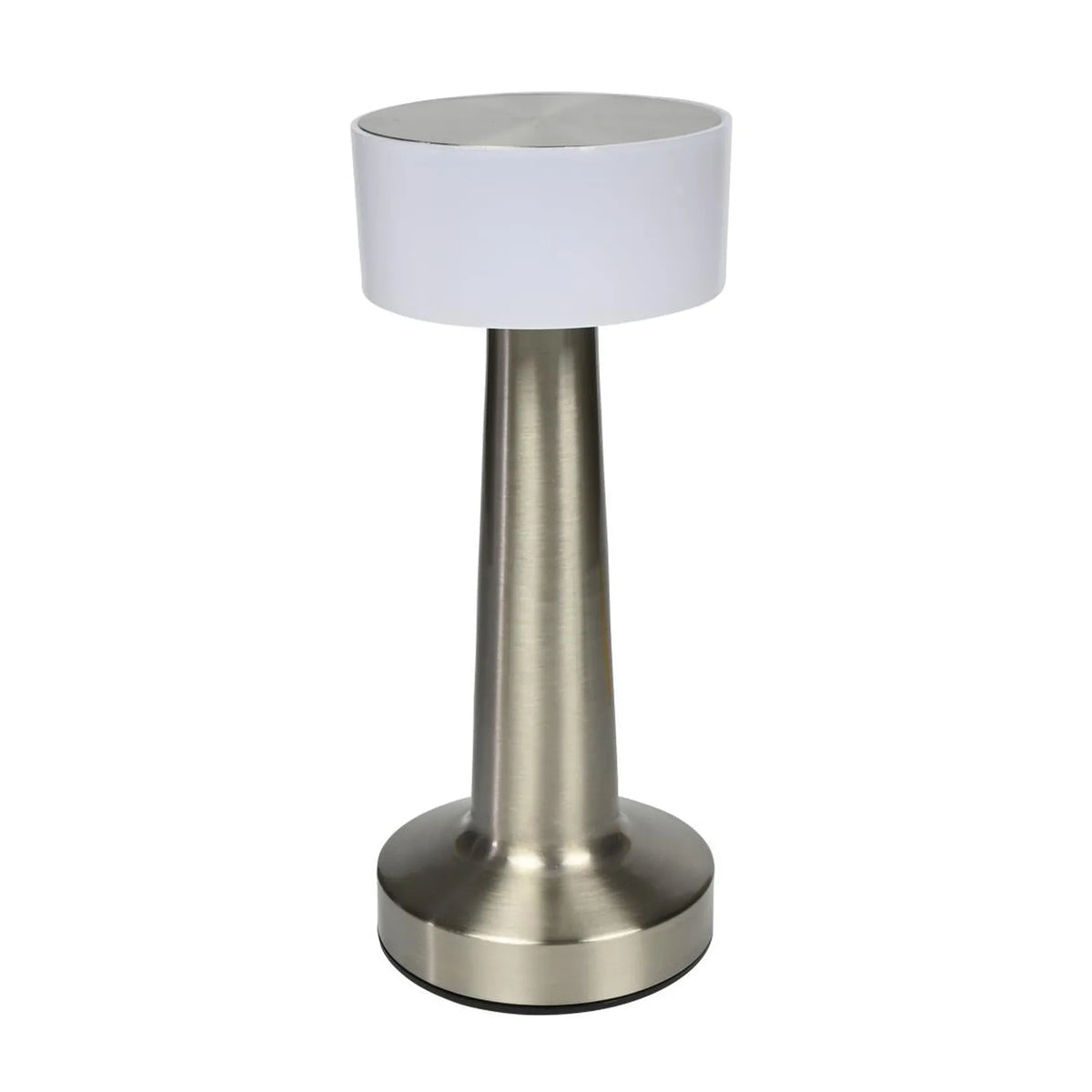 Benson Electric LED tafellamp oplaadbaar dimbaar touch zilver display