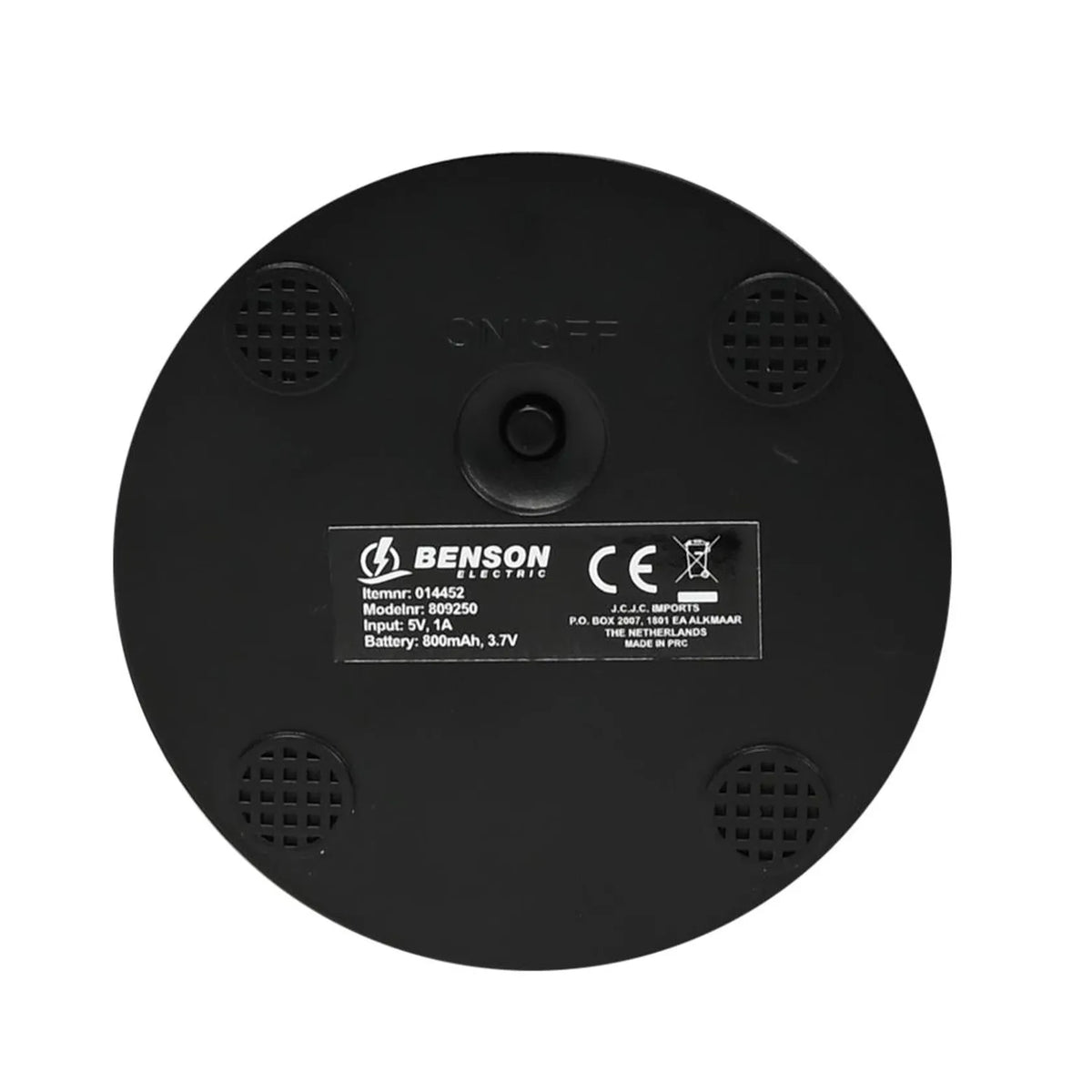 Benson Electric LED tafellamp oplaadbaar dimbaar touch zilver display