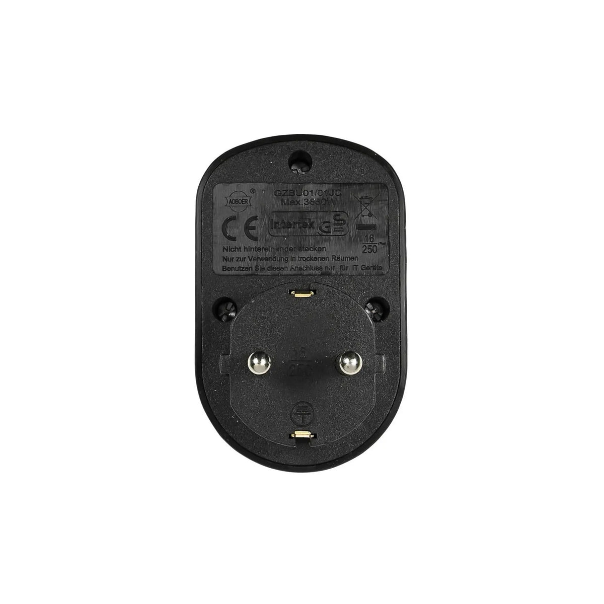 Benson Electric Stopcontact RA met USB-A en USB-C oplader zwart