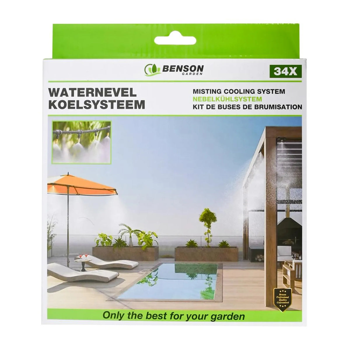 Benson Garden Waternevel koelsysteem 34 dlg