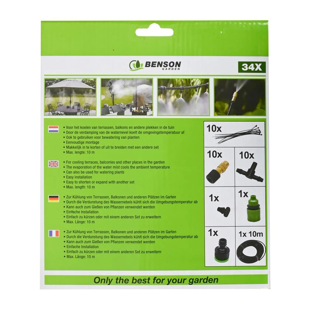 Benson Garden Waternevel koelsysteem 34 dlg