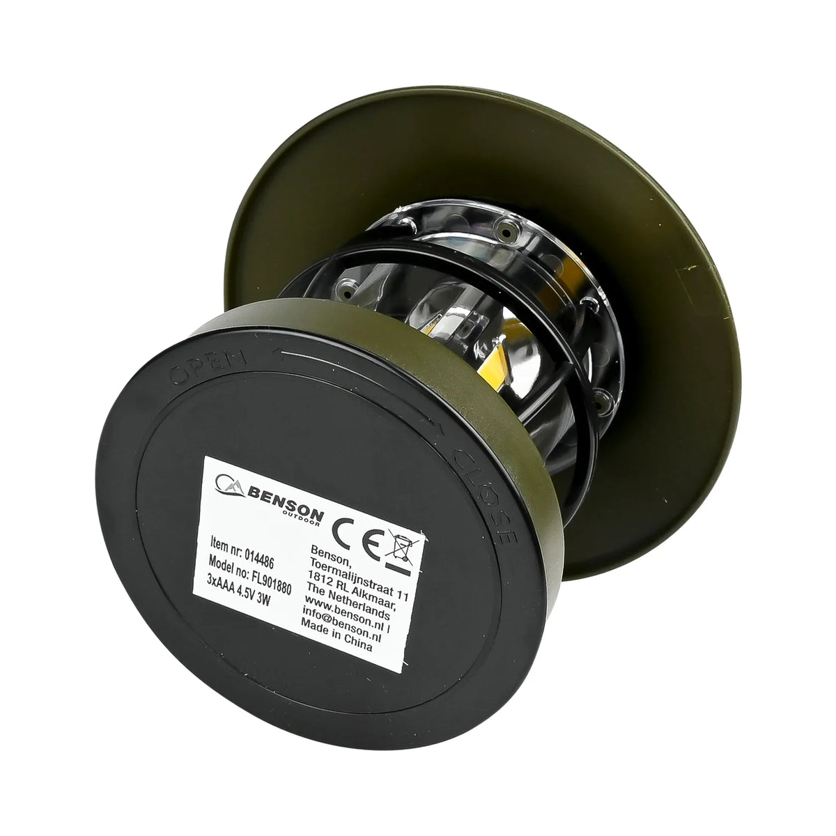 Benson Outdoor Campinglamp mini met haak display