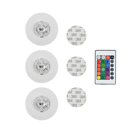 Benson Electric LED disco party licht met afstandsbediening 3 dlg