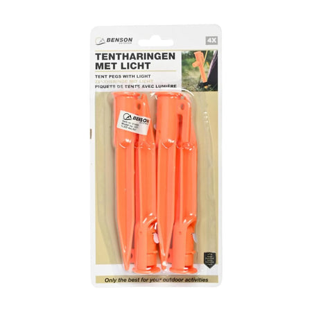 Benson Outdoor Tentharingen met licht 4 dlg