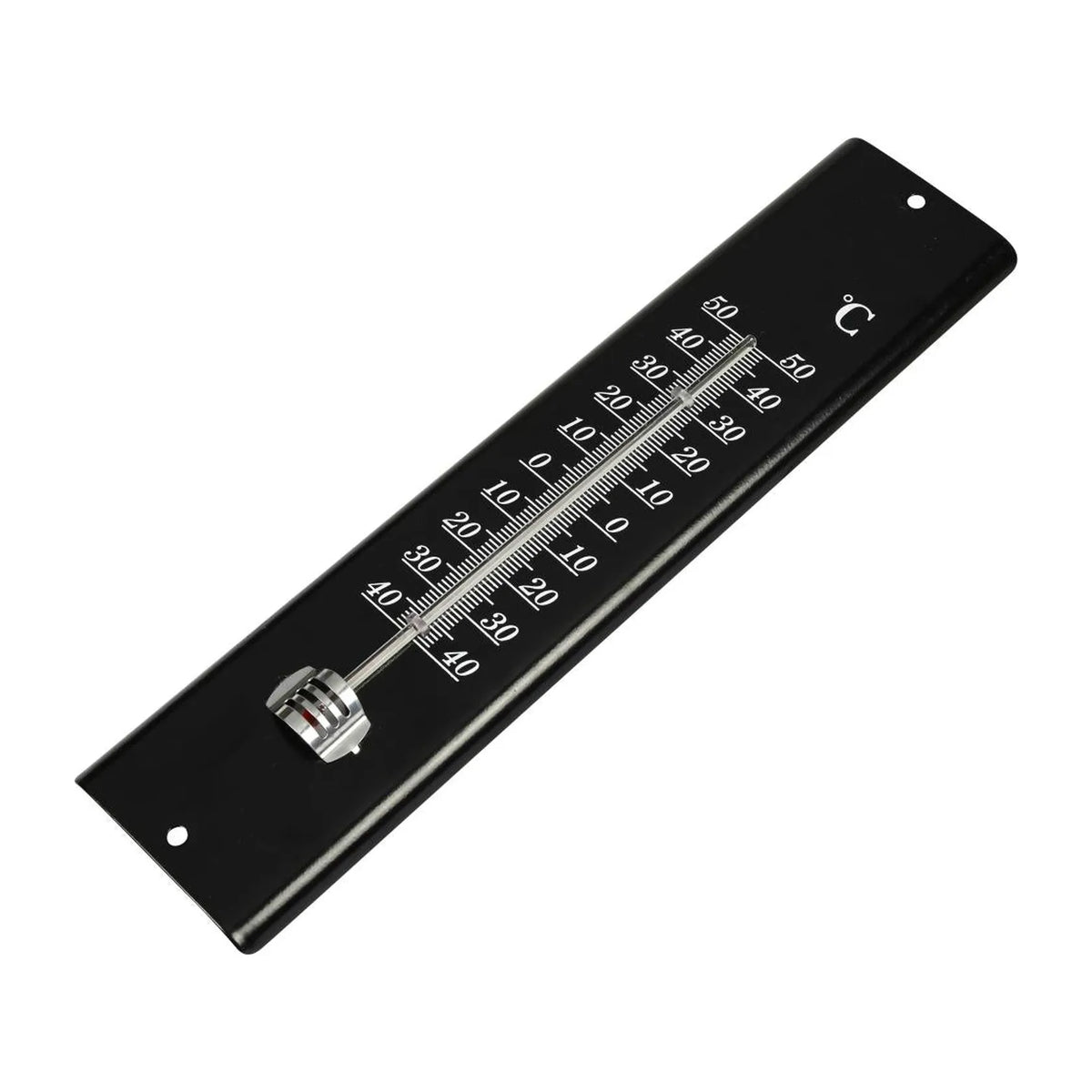 Benson Garden Thermometer metaal zwart 30 cm