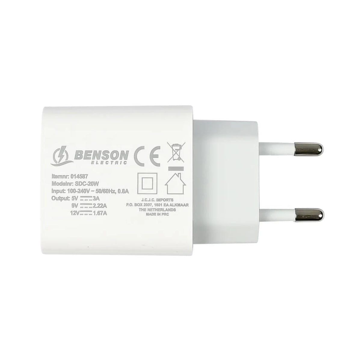 Benson Electric USB-C lader 20W
