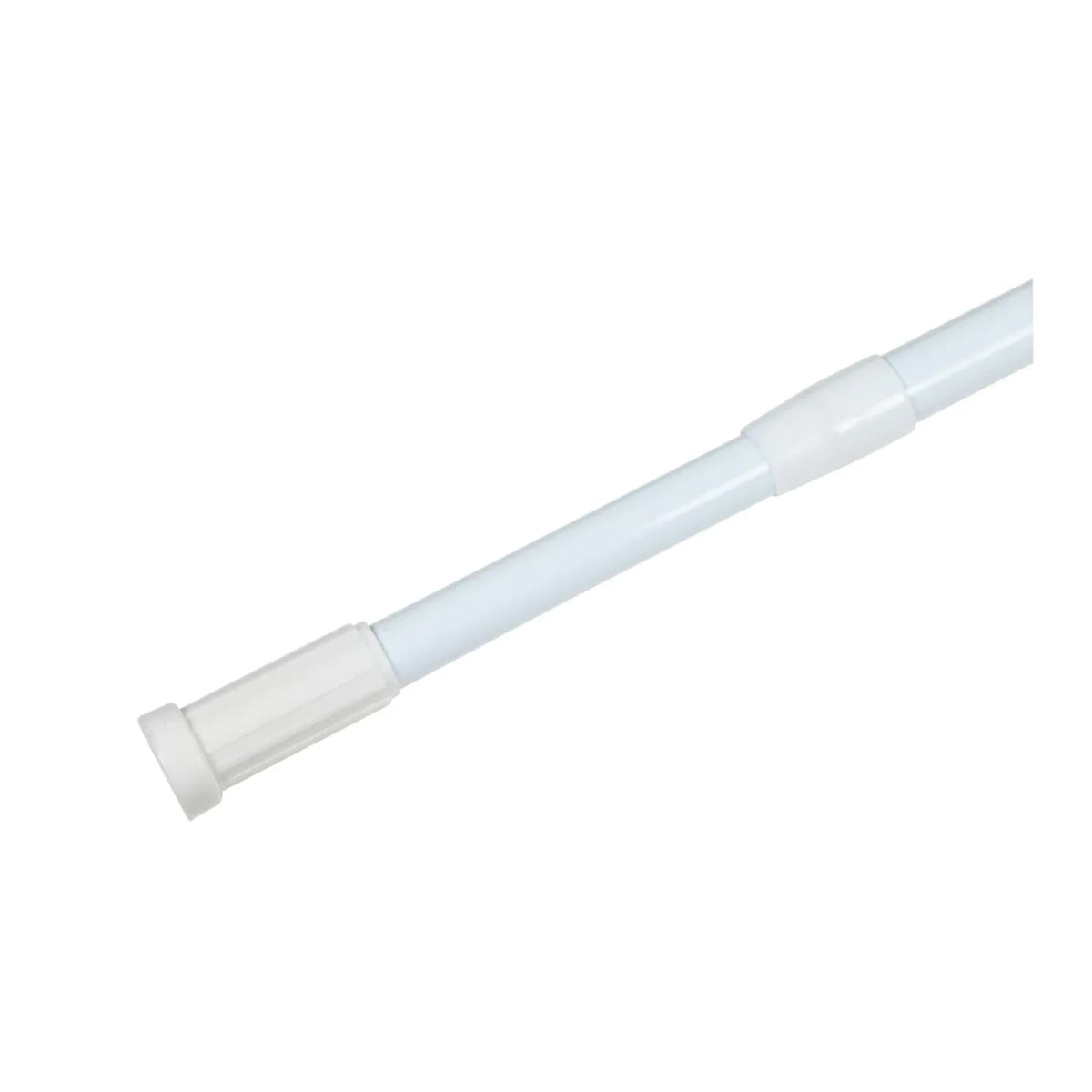 Benson Douchegordijnstang 77,5 - 135 cm wit