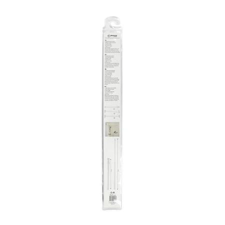 Benson Douchegordijnstang 77,5 - 135 cm wit