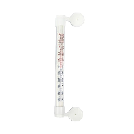 Benson Garden Thermometer met zuignap buiten wit 21 cm