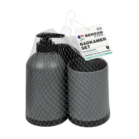Benson Care Badkamerset grijs 3 dlg