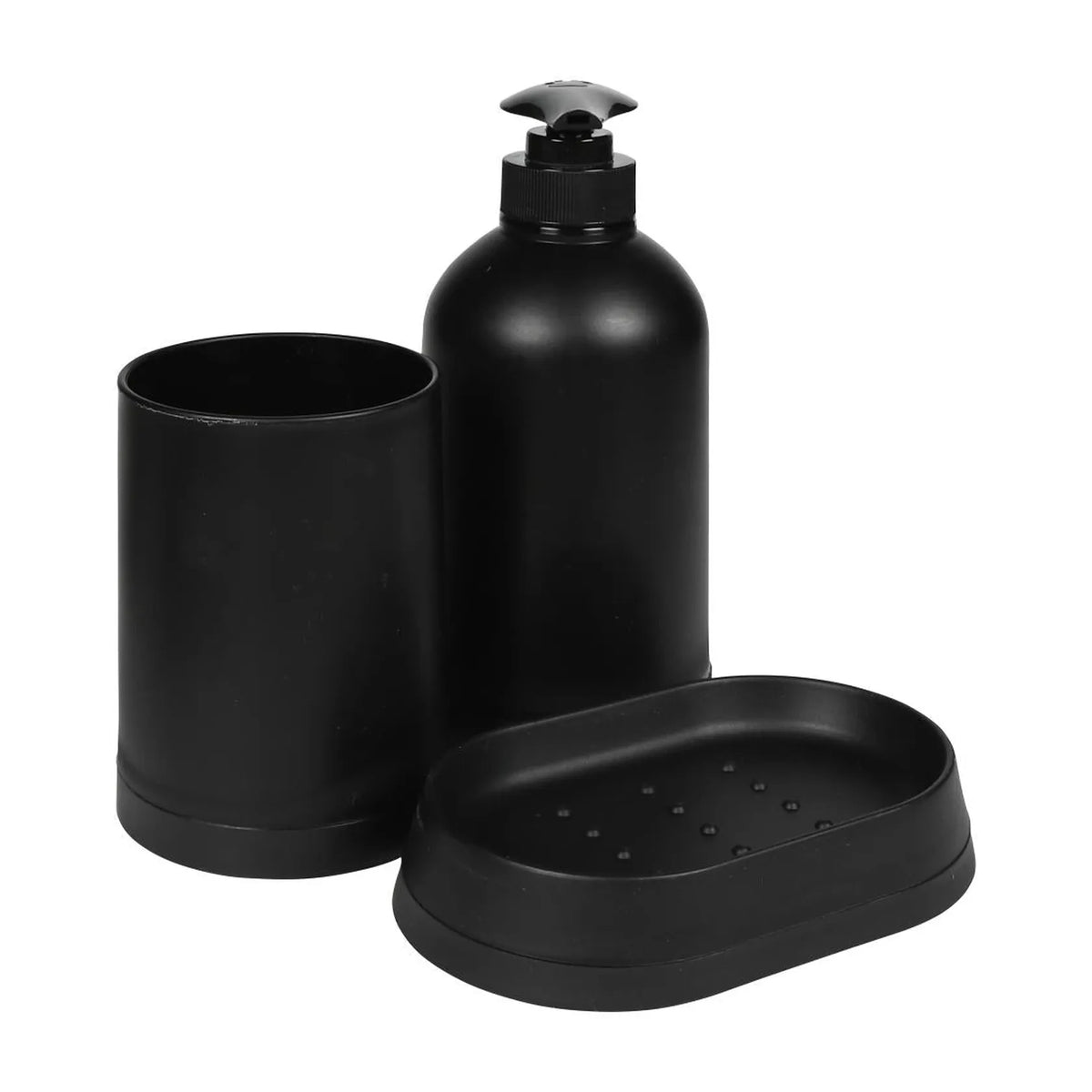 Benson Care Badkamerset zwart 3 dlg