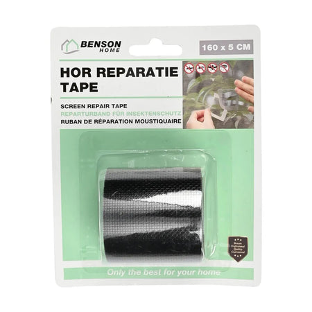 Benson, Benson Home Hor reparatie tape zelfklevend 160x5 cm zwart