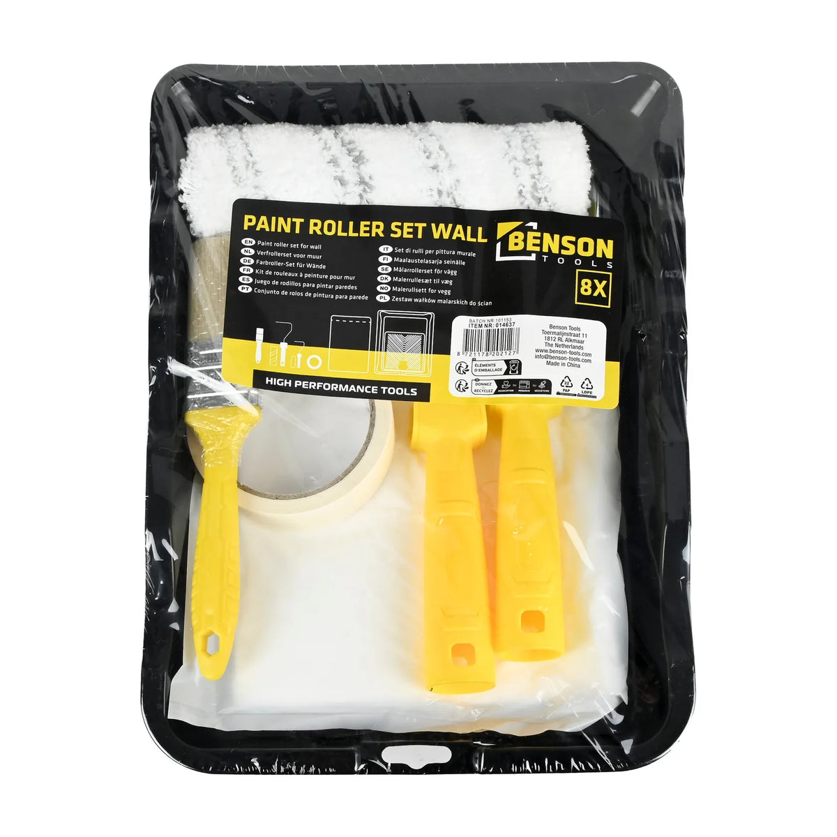 Benson Tools Muurverfset 8 dlg