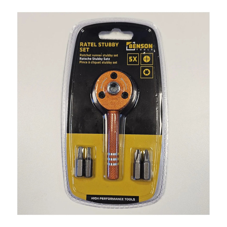 Benson Tools Ratel Stubby set 5 dlg