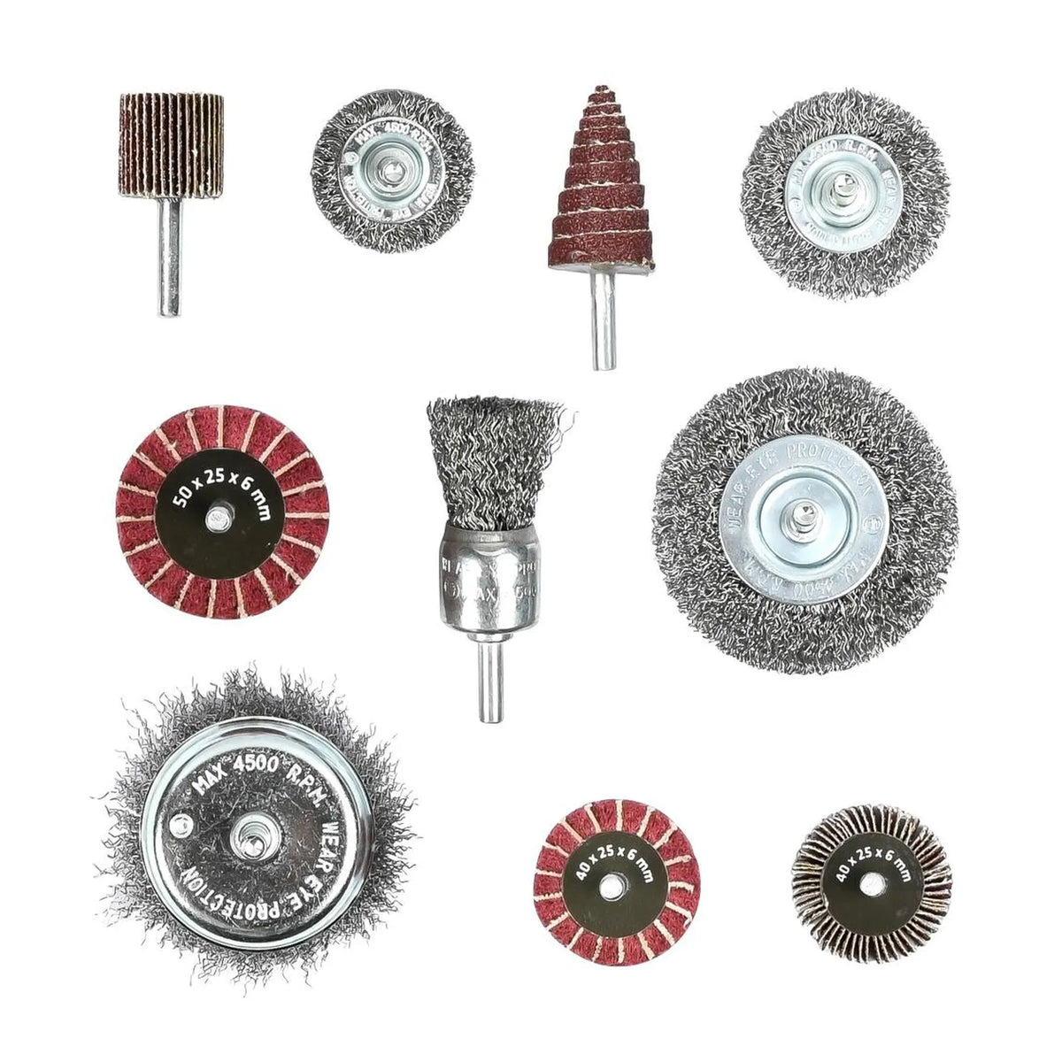 Benson Tools Borstel set voor boormachine 10 dlg