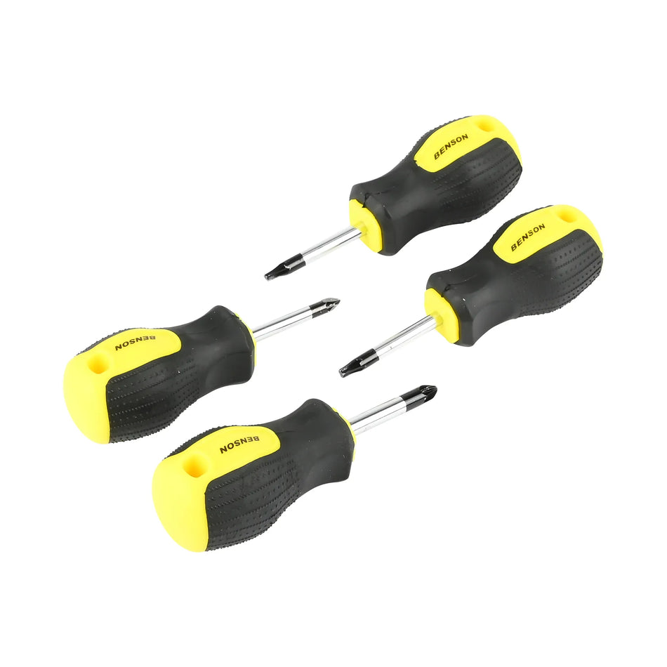 Benson Tools Schroevendraaier stubby 4 dlg