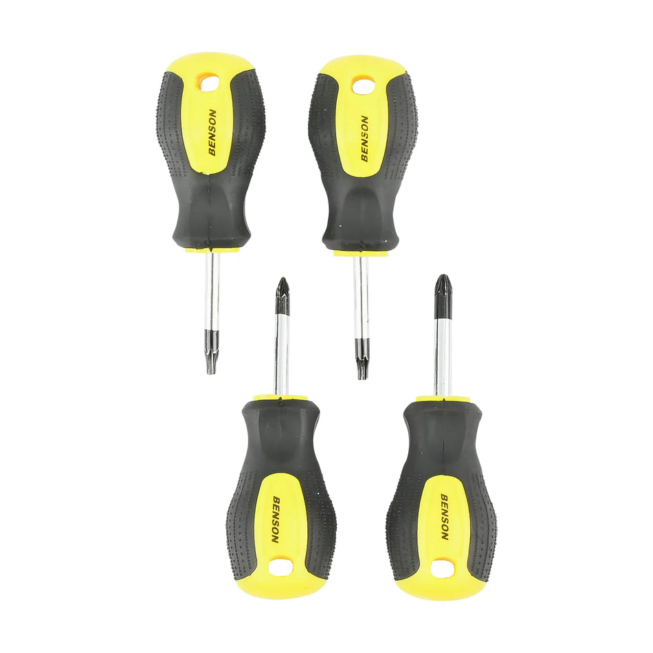 Benson Tools Schroevendraaier stubby 4 dlg