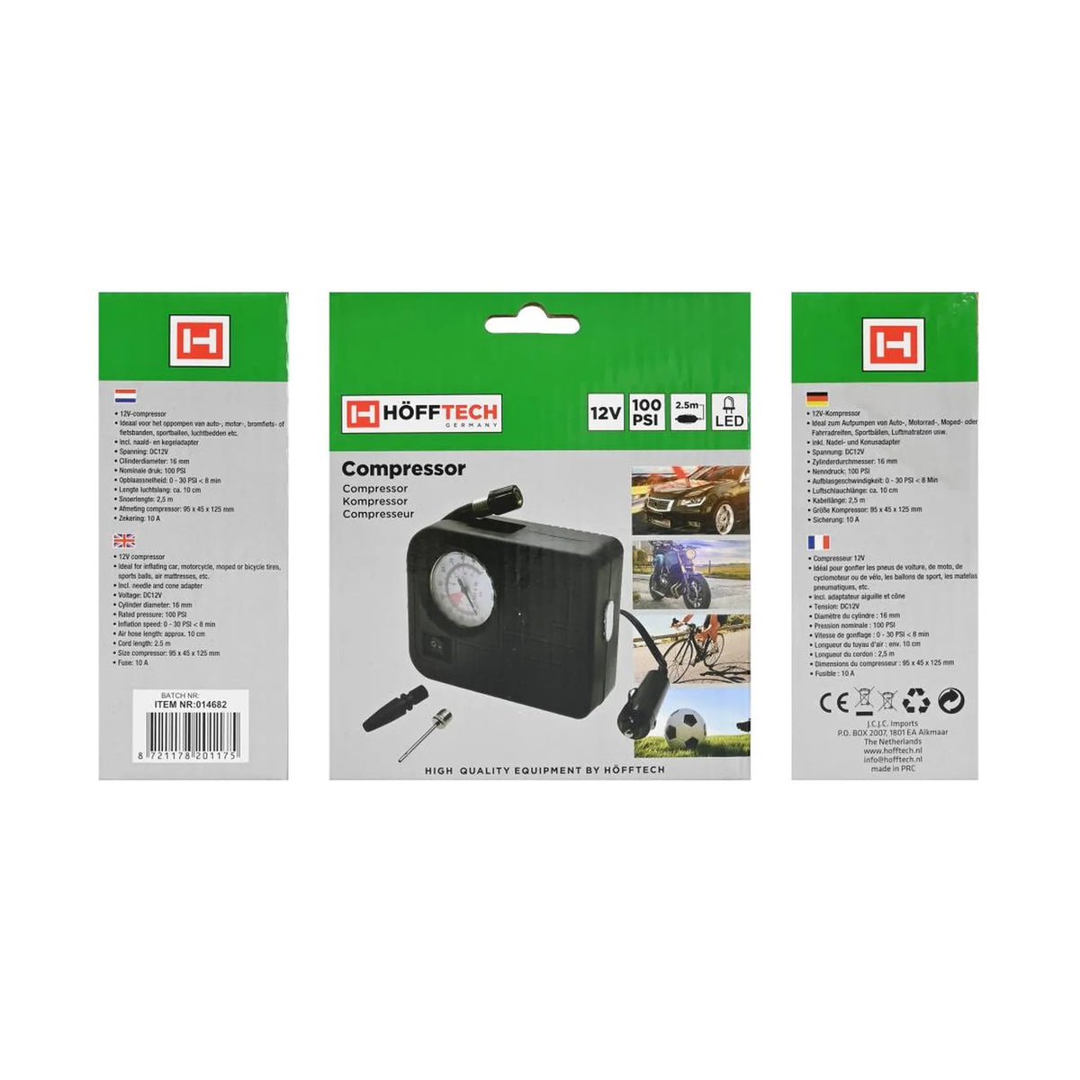 Höfftech Compressor 12V 100 psi compact