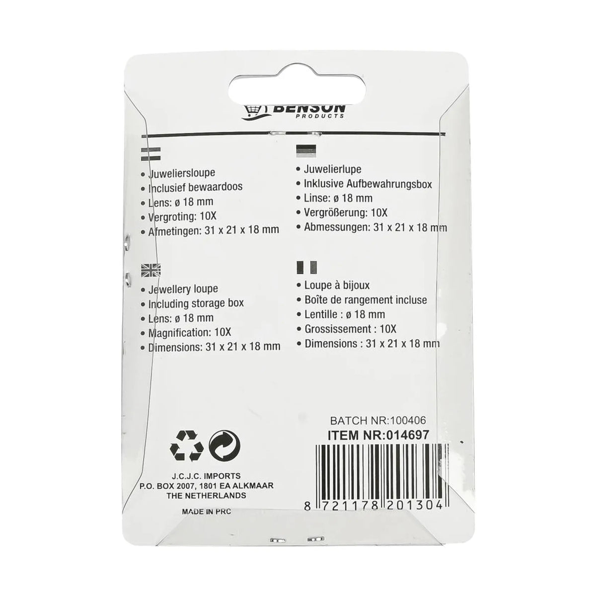 Benson Loupe diamantair goud