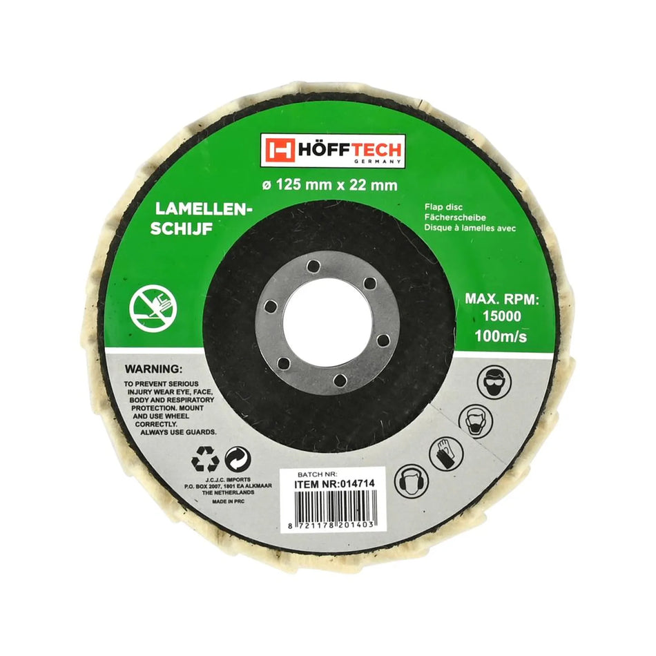 Benson Tools Lamellenschijf vilt Ø 125 x 22 mm