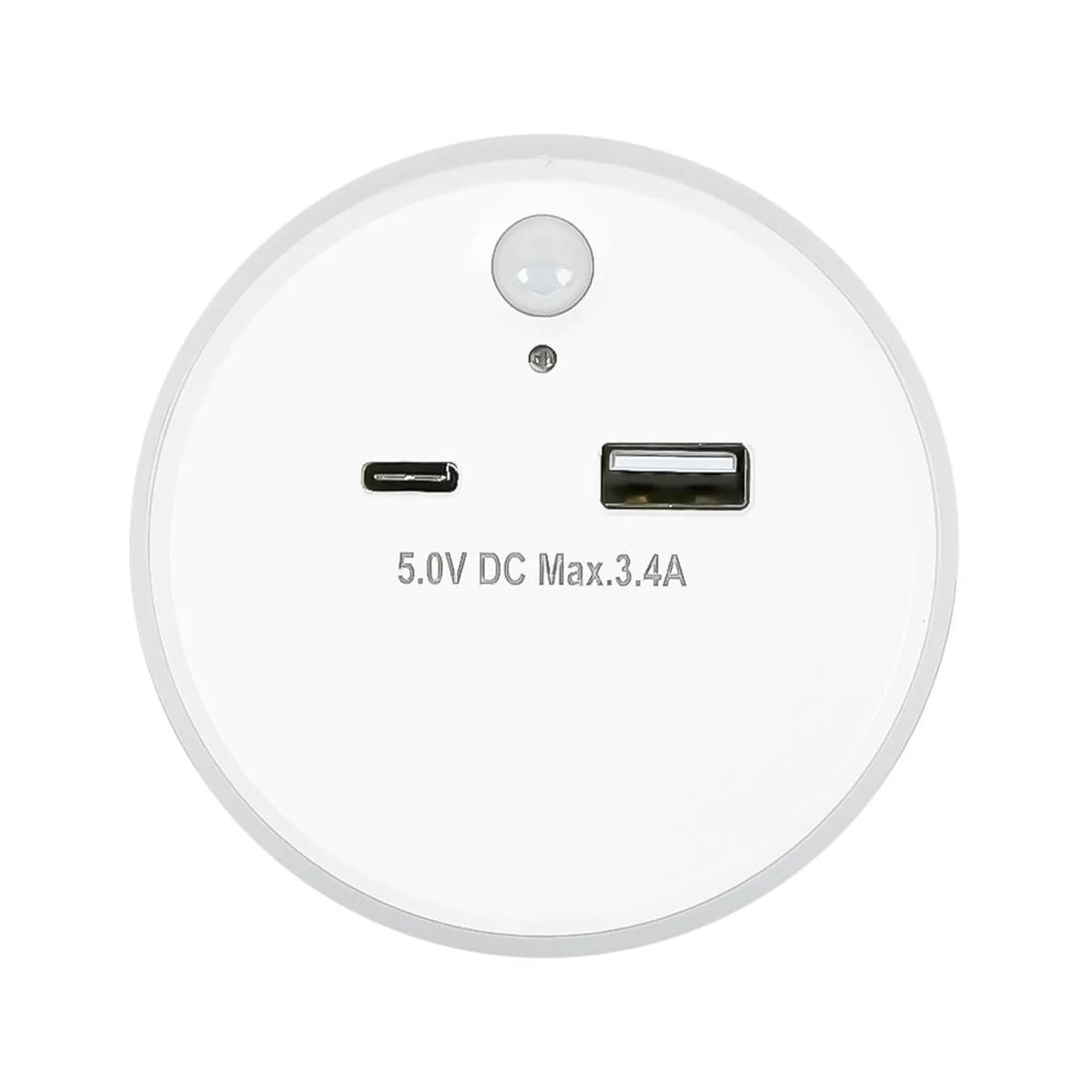 Benson Electric Nachtlamp USB-A en USB-C met dag/nacht + PIR sensor