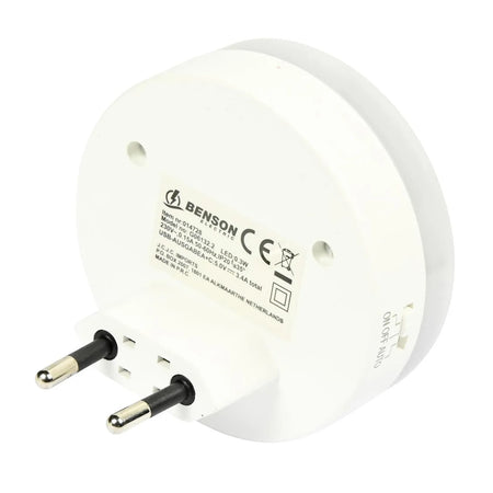 Benson Electric Nachtlamp USB-A en USB-C met sensor