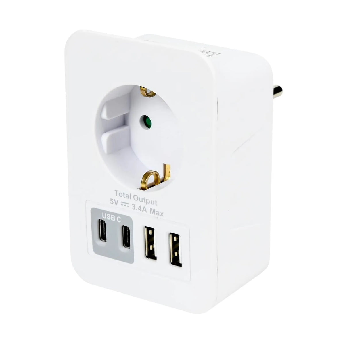 Benson Electric Stopcontact RA met 2 USB-A en 2 USB-C oplader