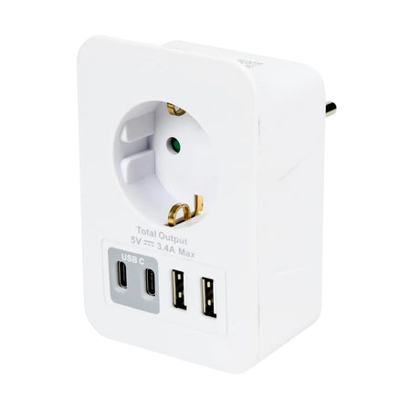 Benson Electric Stopcontact RA met 2 USB-A en 2 USB-C oplader
