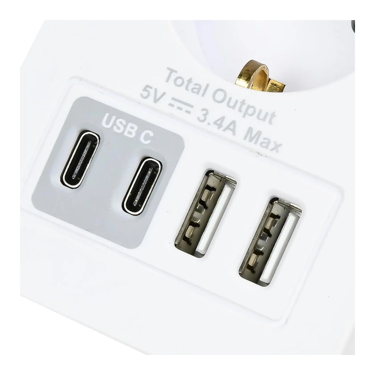 Benson Electric Stopcontact RA met 2 USB-A en 2 USB-C oplader
