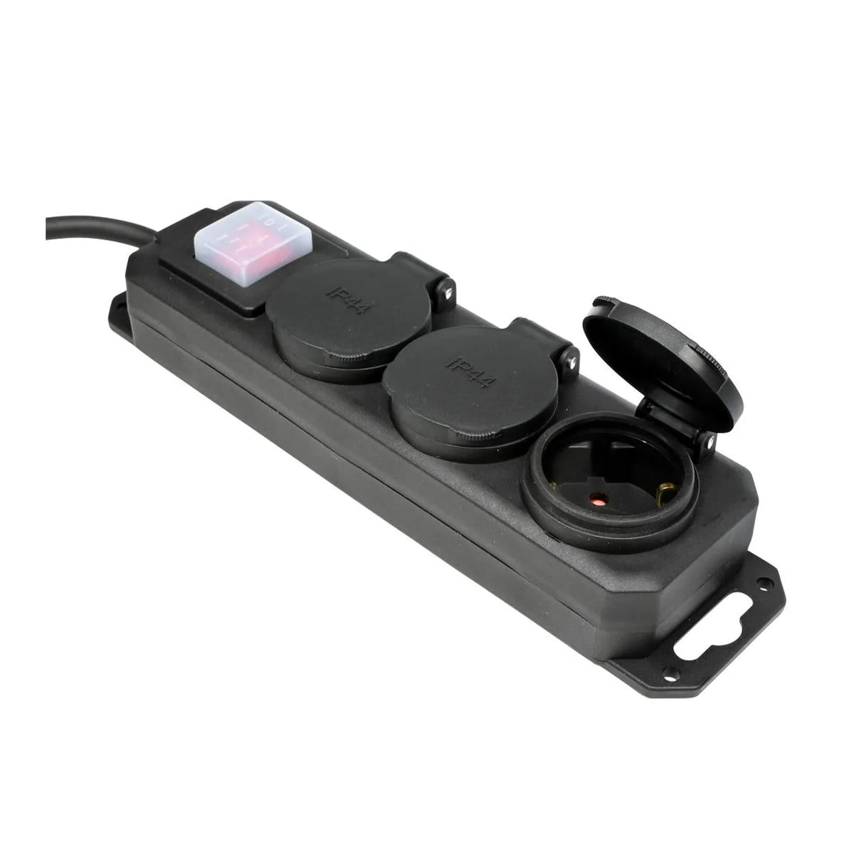 Benson Electric Stekkerdoos 3-voudig + RA + schakelaar 3.0 mtr IP44