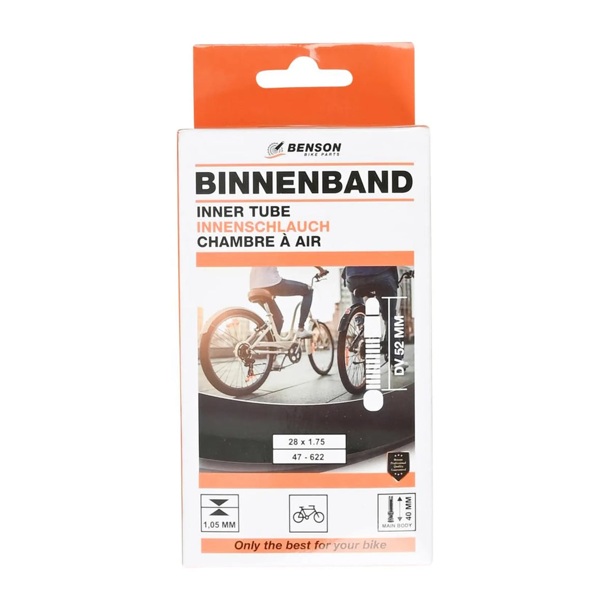 Benson Bike Parts Binnenband 28 x 1.75 butyl