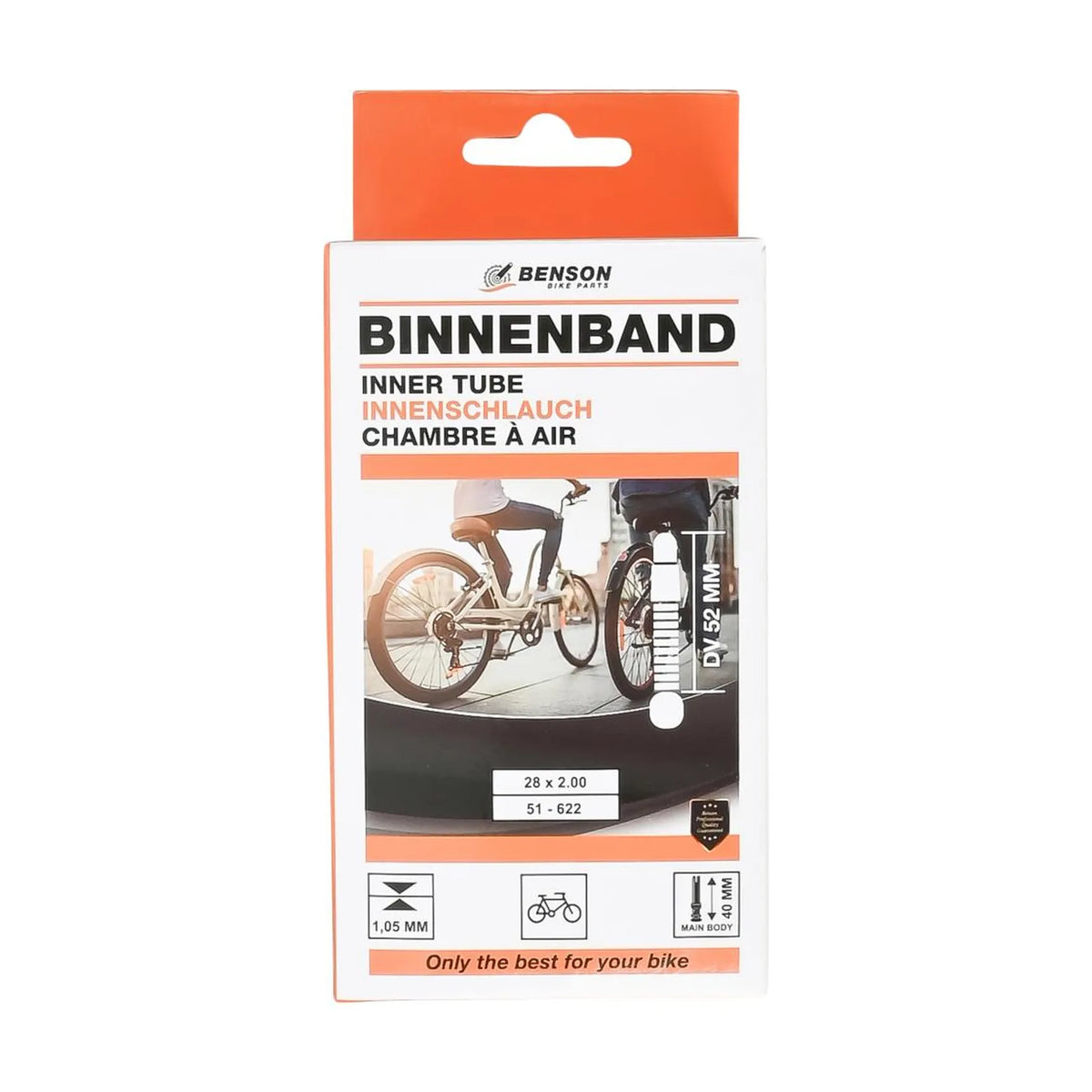 Benson Bike Parts Binnenband 28 x 2.00 butyl