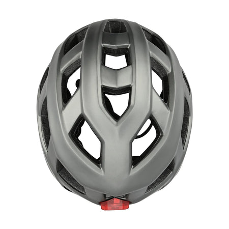Benson Bike Parts Fietshelm volwassenen met verlichting grijs M