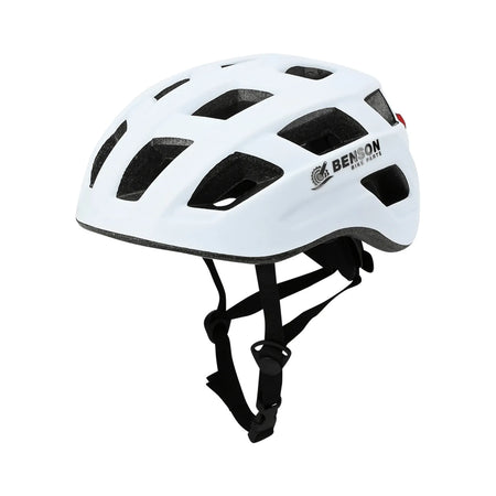 Benson Bike Parts Fietshelm volwassenen met verlichting wit M