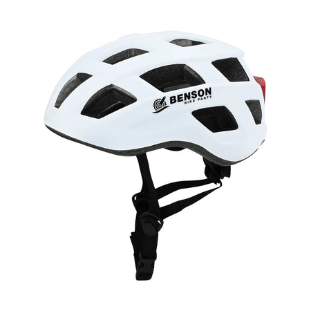 Benson Bike Parts Fietshelm volwassenen met verlichting wit M