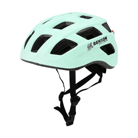 Benson Bike Parts Fietshelm volwassenen met verlichting mint groen M