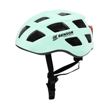 Benson Bike Parts Fietshelm volwassenen met verlichting mint groen M