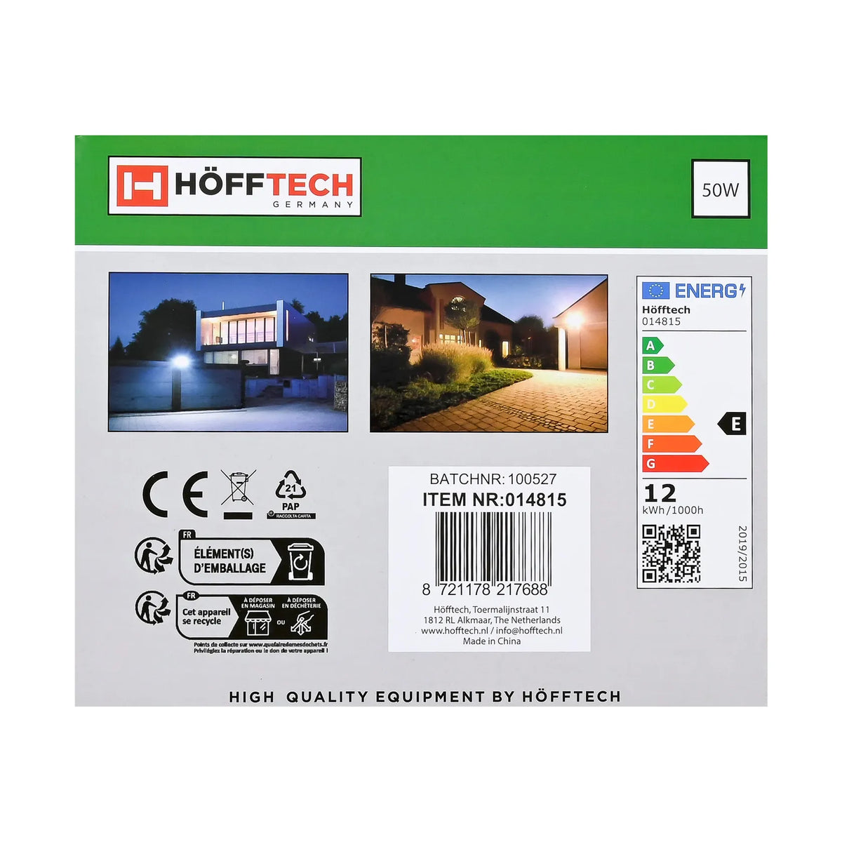 Höfftech LED straler flat 50W SMD